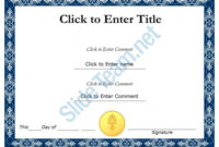 Blank Certificates Within Best Leadership Certificate Template Designs