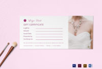 Blank Gift Certificate Design Template In Psd Word In Indesign Gift Certificate Template