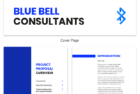 Blue Social Media Consulting Proposal Template Template Within Social Media Marketing Proposal Template
