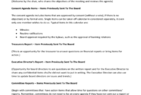 Board Meeting Agenda Free Download Pertaining To Awesome Consent Agenda Template