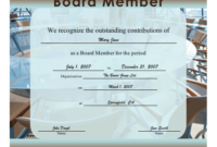Board Member Certificate Printable Certificate Pertaining To Best Membership Certificate Template Free 20 New Designs