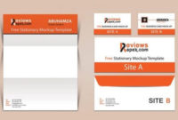 Brand Identity Business Card Letterhead Envelope Mockup Intended For Business Card Letterhead Envelope Template