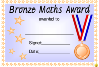 Bronze Maths Award Certificate Template Download Printable With Regard To Quality Math Achievement Certificate Templates