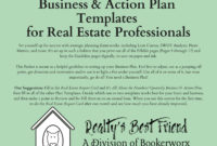 Business Action Plan Template Bundle For Real Estate Within Business Plan Template For Real Estate Agents