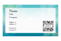Business Card Template Generic Blue Green Zazzle Throughout Generic Business Card Template