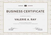 Business Certificate Sample Calepmidnightpigco Intended For Amazing Certificate Of Ownership Template