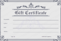 Business Gift Certificate Template 50 Editable Throughout Downloadable Certificate Templates For Microsoft Word