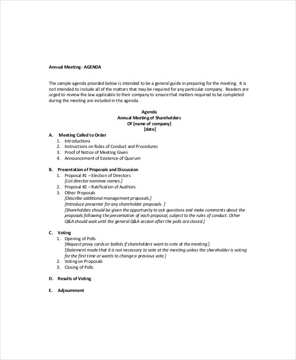 Business Meeting Agenda Template 10 Free Word Pdf With Consent Agenda Template
