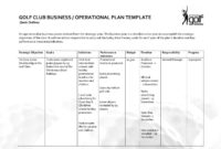 Business Operational Plan Template Printable Template For Business Intelligence Plan Template