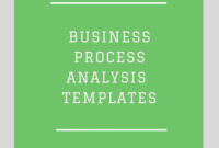Business Process Analysis Template Collection In Business Process Assessment Template