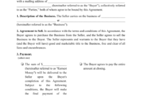 Business Purchase Agreement Template Download Printable Throughout Free Business Purchase Agreement Template