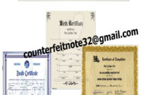Buy Fake Birth Death Certificates Buy Fake Death Intended For Best Fake Death Certificate Template