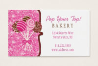 Cake Pops Bakery Business Card Zazzle Pertaining To Cake Business Cards Templates Free