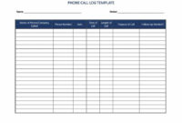 Call Log Templates Charlotte Clergy Coalition With Office Log Book Template