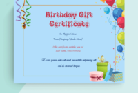 Candy Birthday Gift Certificate Template Gift Certificates With Amazing Birthday Gift Certificate