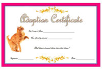 Cat Adoption Certificate Templates Free 9 Update Designs Intended For Awesome Amazing Teddy Bear Birth Certificate Templates Free