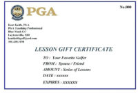 Cerificate Templates Free Golf Handicap Certificate Template Within Golf Gift Certificate Template