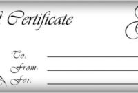 Certificate Clipart Gift Voucher Certificate Gift Voucher Within Donation Certificate Template Free 14 Awards