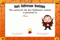 Certificate Creator Certificate Maker Certificate Throughout Halloween Costume Certificate Template