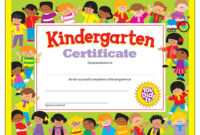 Certificate Kindergarten Certificates Templates Free Throughout Awesome Preschool Graduation Certificate Free Printable
