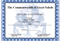 Certificate Of Achievement Choir Printable Certificate In Choir Certificate Template