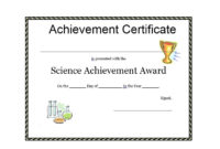 Certificate Of Achievement Template Microsoft Word Hq In Free Word Certificate Of Achievement Template