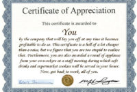 Certificate Of Appreciation For Employees Printable For Free Template For Recognition Certificate