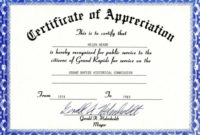 Certificate Of Appreciation Template The Certificate Has Regarding Certificate For Years Of Service Template