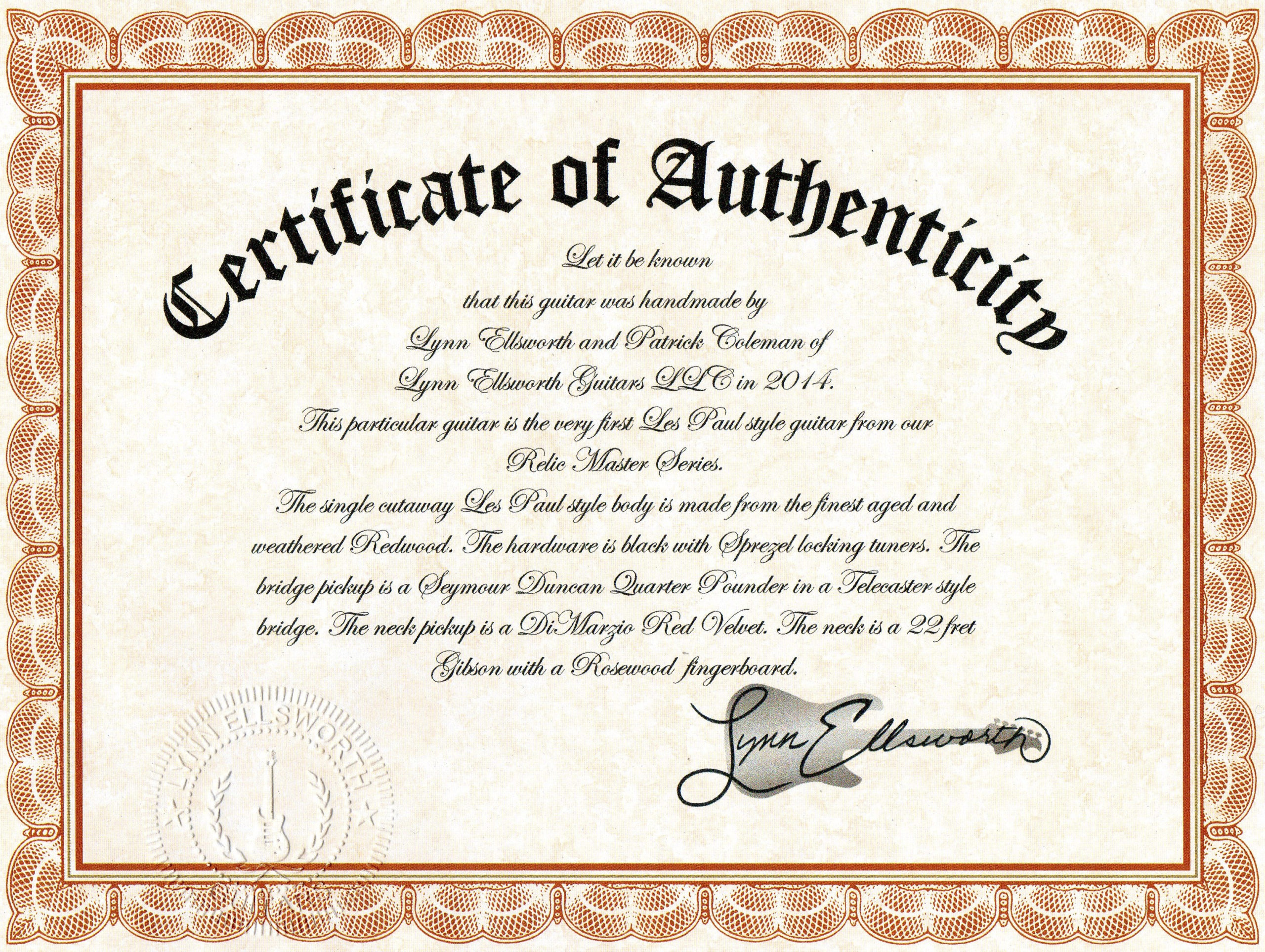 Certificate Of Authenticity Certificates Templates Free Regarding Certificate Of Authenticity Free Template