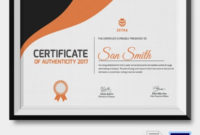 Certificate Of Authenticity Template 27 Free Word Pdf With Regard To Certificate Of Authenticity Free Template