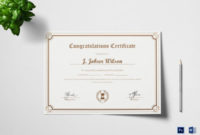 Certificate Of Completion 25 Free Word Pdf Psd Within Congratulations Certificate Word Template