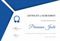Certificate Of Marathon Achievement Design Template In Psd With Quality 5K Race Certificate Templates