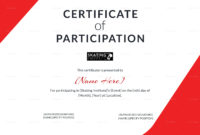 Certificate Of Participation For Skating Design Template Pertaining To Templates For Certificates Of Participation
