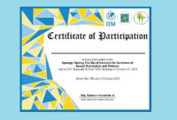 Certificate Of Participation Templates 7 Ms Word Pdf Intended For Printable Certificate Of Participation In Workshop Template