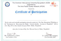 Certificate Of Participation Word Template Great Sample Throughout Best Sample Certificate Of Participation Template