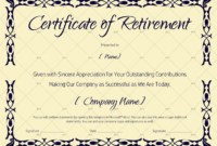 Certificate Of Retirement 927 Gct Regarding Best Retirement Certificate Template