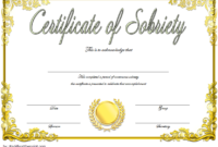 Certificate Of Sobriety Template Free 10 Newest Designs With Free 10 Certificate Of Stock Template Ideas