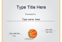 Certificate Street Free Award Certificate Templates No For Amazing Basketball Achievement Certificate Templates
