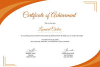 Certificate Template 45 Free Printable Word Excel Pdf In Certificate Of Attainment Template