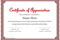 Certificate Template Appreciation Free Seven Ways Throughout Certificate Of Appearance Template