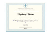 Certificate Templates Certificate Of Baptism Word Template For Baptism Certificate Template Word Free