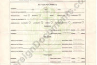 Certified Spanish Translation Mexican Birth Certificate With Regard To Spanish To English Birth Certificate Translation Template
