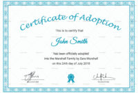Child Adoption Certificate Template Williamsonga For Adoption Certificate Template