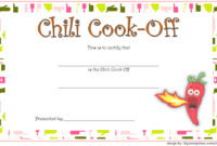 Chili Cook Off Certificate Template 10 Best Ideas In Physical Fitness Certificate Template 7 Ideas