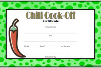 Chili Cook Off Certificate Template 10 Best Ideas In Quality Certificate For Baking 7 Extraordinary Concepts
