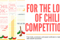 Chili Cookoff Insider Another Free Invite Scorecard Inside Awesome Bake Off Certificate Template