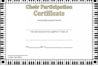 Choir Certificate Of Participation Template Free 1 Two Throughout Free Choir Certificate Template