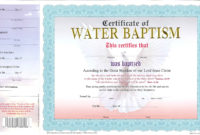 Christian Baptism Certificate Template With Amazing Christian Certificate Template