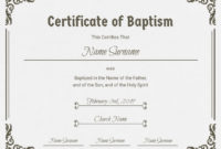 Church Baptism Certificate Template Postermywall In Roman Catholic Baptism Certificate Template