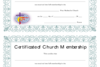 Church Membership Certificate Free Download Regarding Quality New Member Certificate Template
